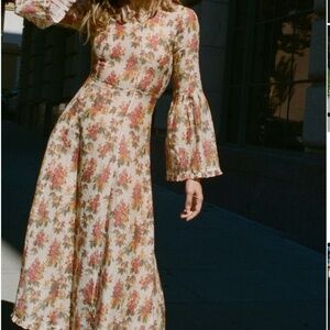 Doen Odelette dress tapestry floral size XS